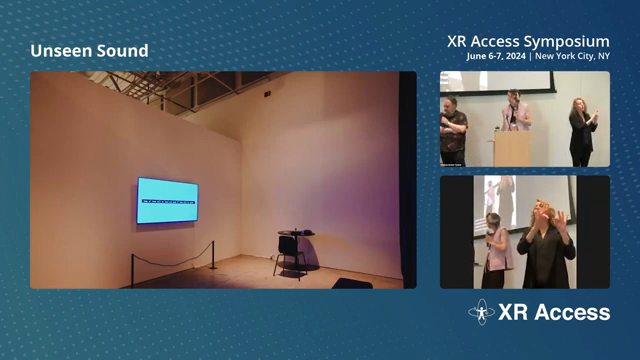 Unseen Sound is a spatial audio-based XR experience developed by blind artist Andy Slater, with Virtual Access Lab and New Art City virtual art space. The piece spotlights creative access and disability solidarity while producing new technical infrastructure. Created during the Leonardo “Crip Tech” fellowship, this project challenges conventional accessibility in technology by integrating sonic way-finding, poetic captions, and custom controllers designed for universal use. It addresses the oversight of blind people in tech design processes, providing an immersive experience accessible to a wide audience, including those who are blind, deaf, hard of hearing and neurodivergent.

Speakers:
Andy Slater | Artist and Researcher, Virtual Access Lab 
Sammie Veeler | Founder, Virtual Access Lab
